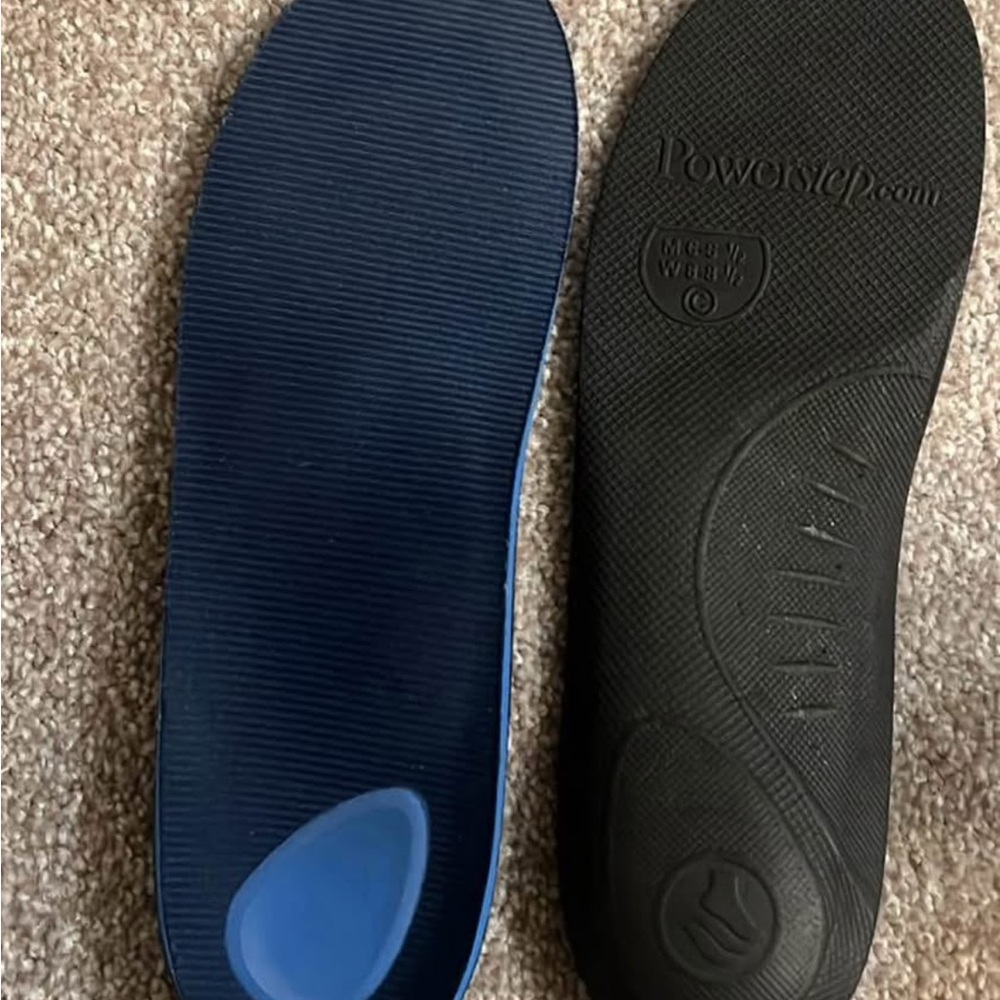 Brand New PowerStep Insoles Black and Blue - Picture 2 of 2
